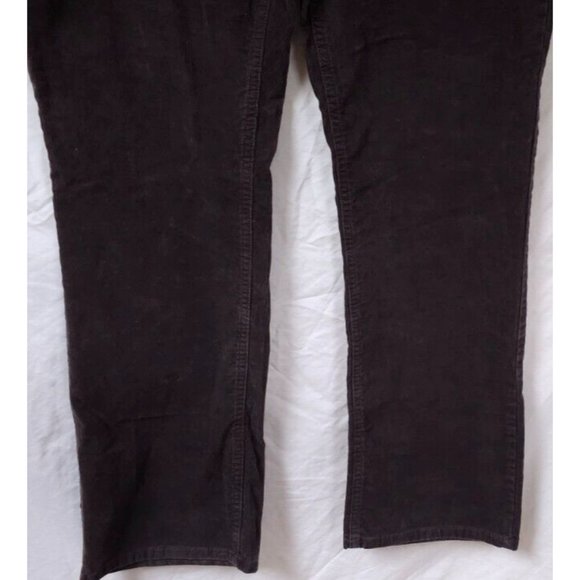 St. Johns Bay 16 Brown Straight Leg Stretch High Waist Corduroy Pants 36X32 - Picture 3 of 12